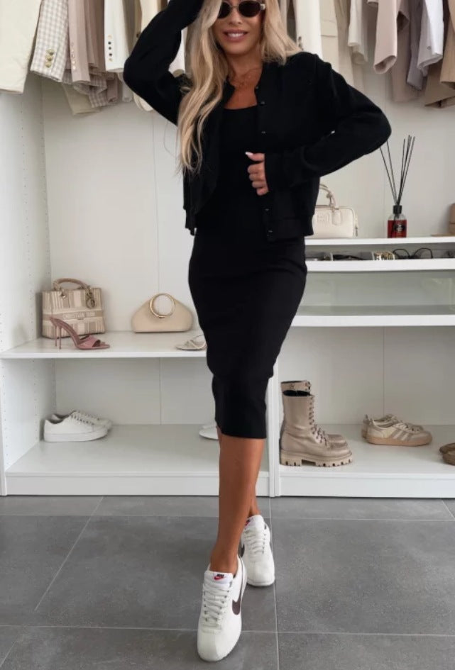 Ensemble deux pièces robe à bretelles spaghetti