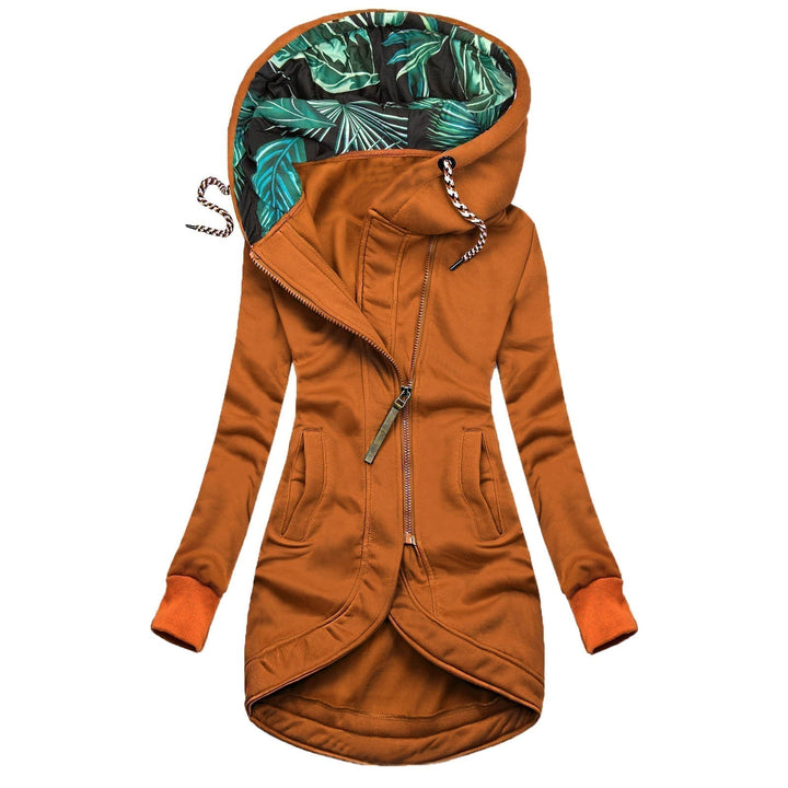 Casual rain jacket with Palm Print