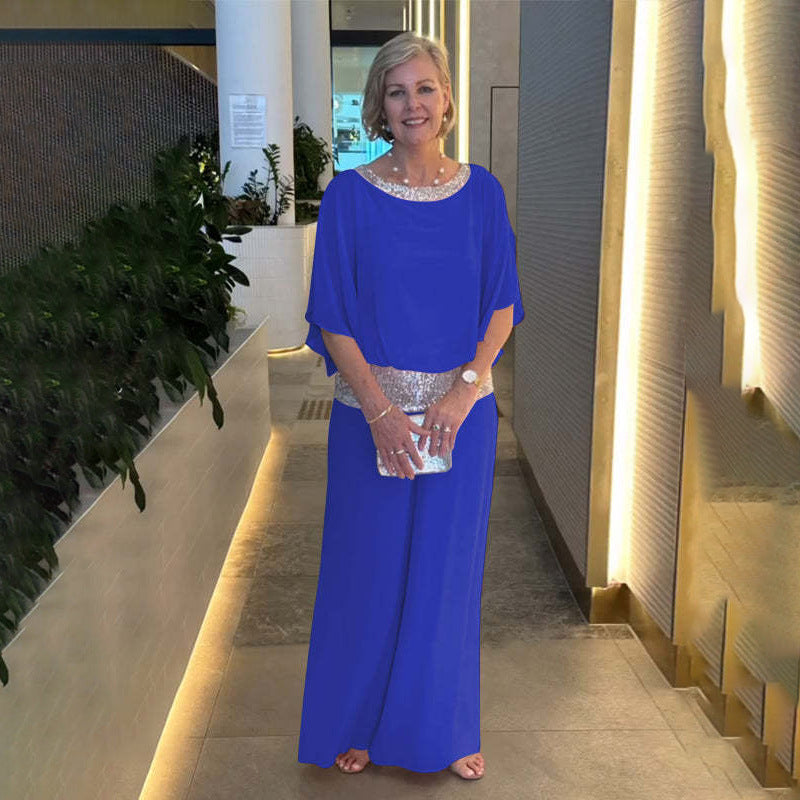 Costume à sequins chic avec un éclat raffiné