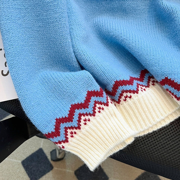 Pull en maille à motif nordique