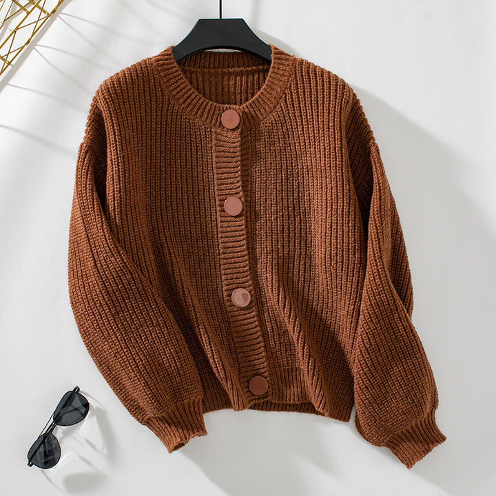 Cardigan en maille boutonné pour femme