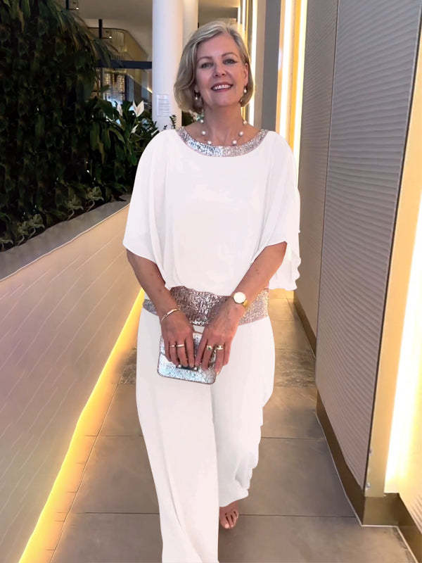 Costume à sequins chic avec un éclat raffiné