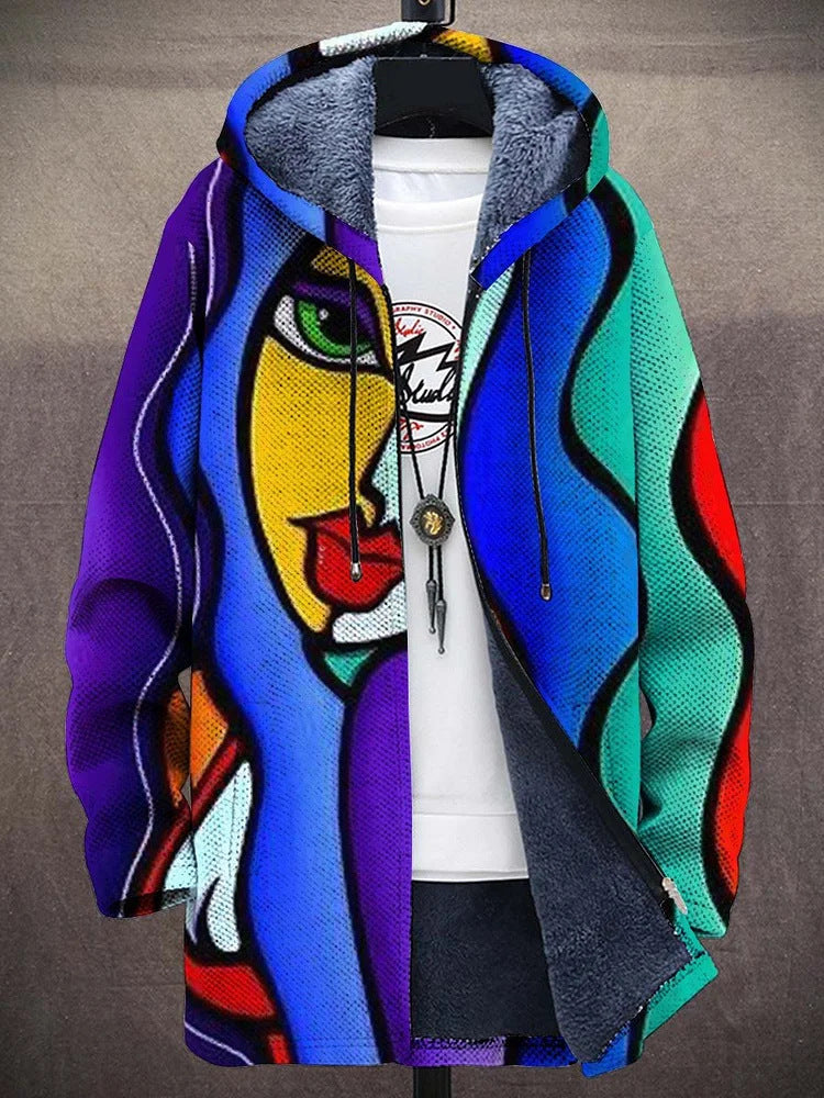Veste à col montant Digital Print