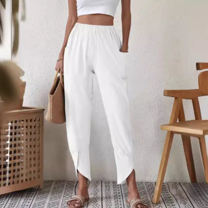 Pantalon en coton stretch pour femmes