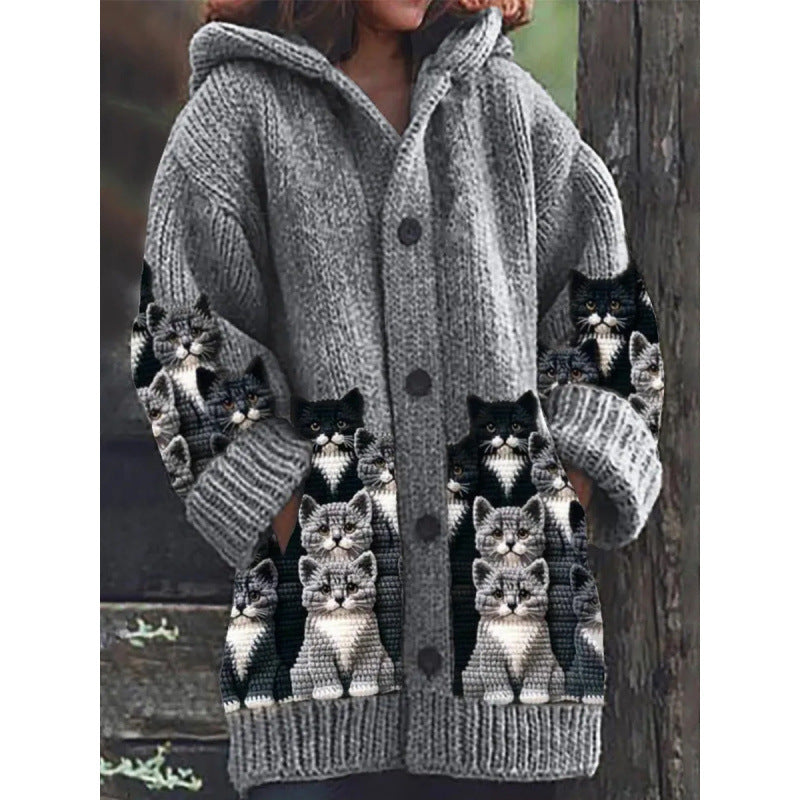 Veste cape décontractée avec poches
