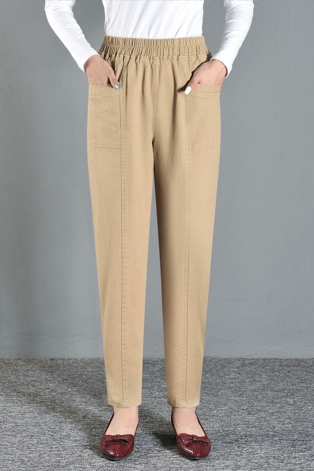 Pantalon droit taille haute