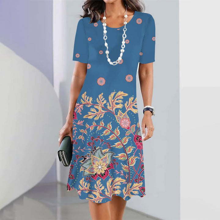 Robe longue fleurie d'été