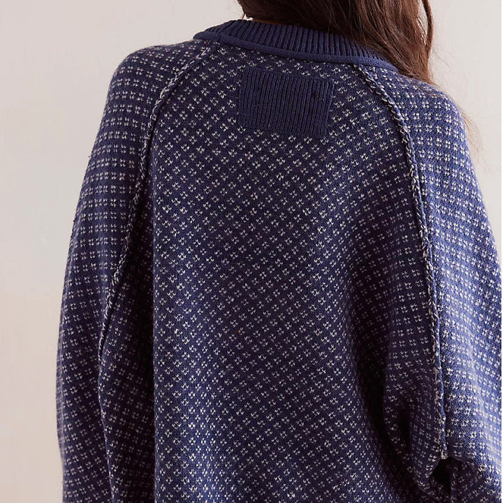 Pull à col rond manches longues pour femme