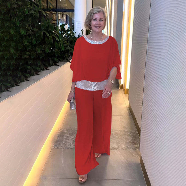 Costume à sequins chic avec un éclat raffiné