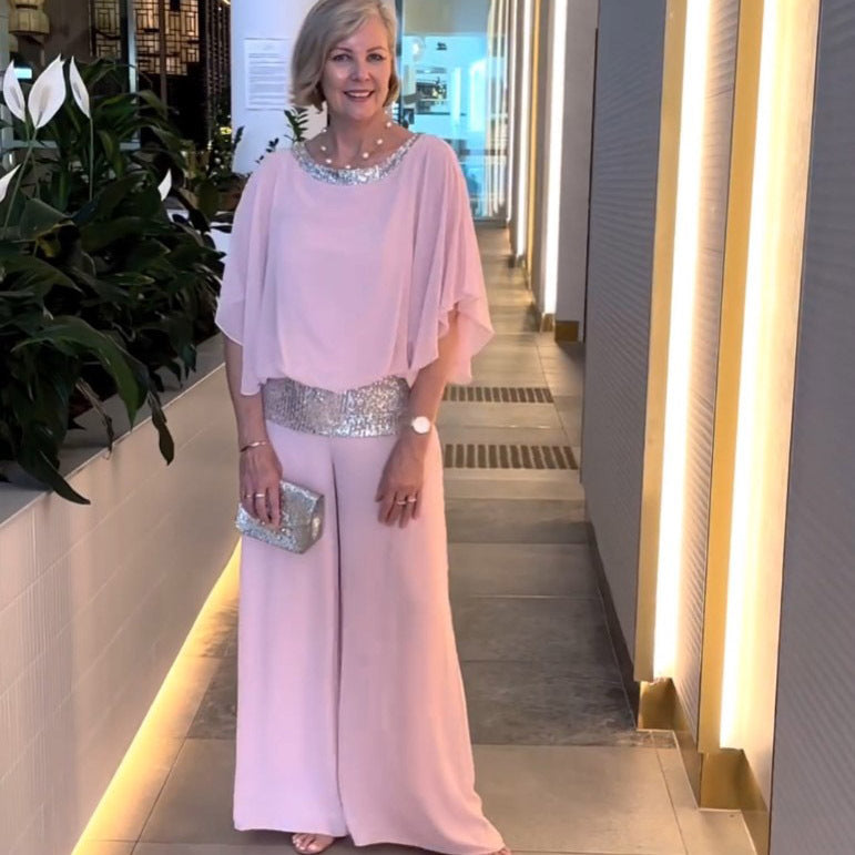 Costume à sequins chic avec un éclat raffiné