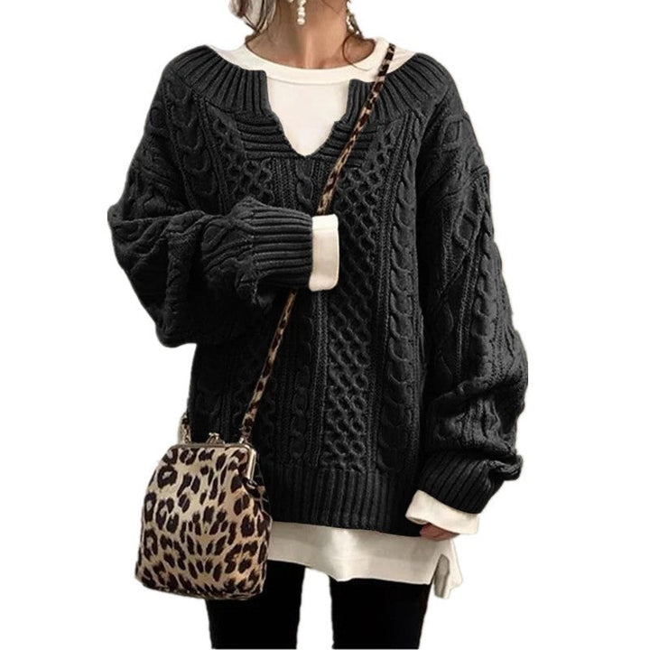 Pull en tricot décontracté femme