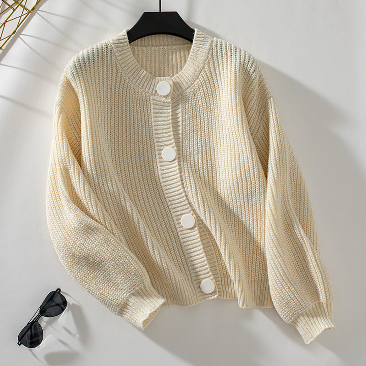 Cardigan en maille boutonné pour femme