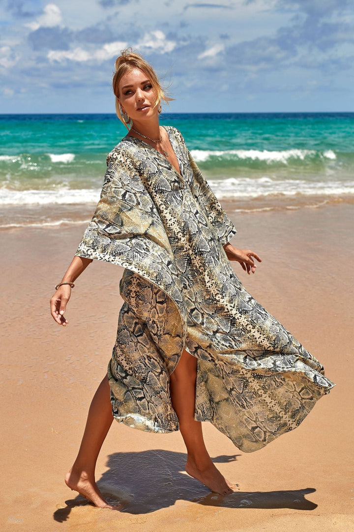 Robe Maxi Sandy Drift avec Beachy Flow
