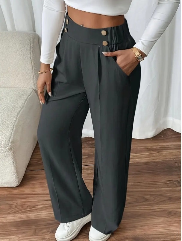 Pantalon taille haute élégant