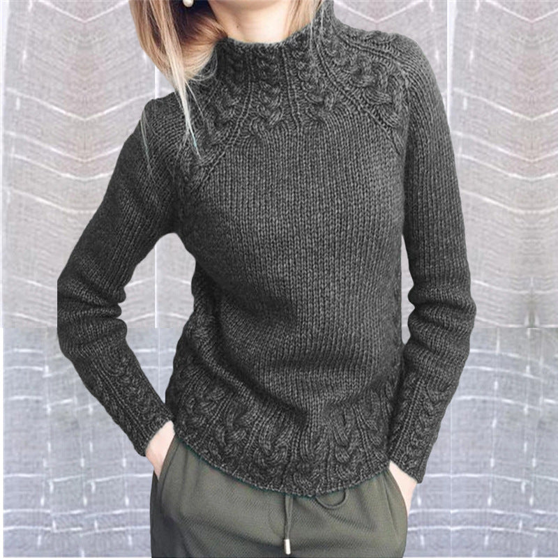 Pull en maille torsadée pour femme