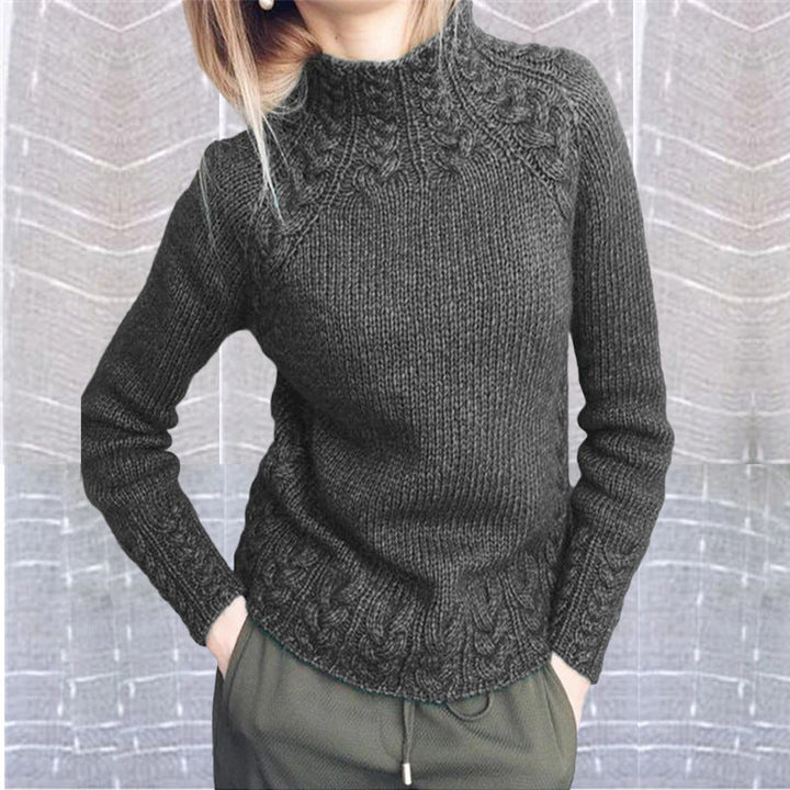 Pull en maille torsadée pour femme