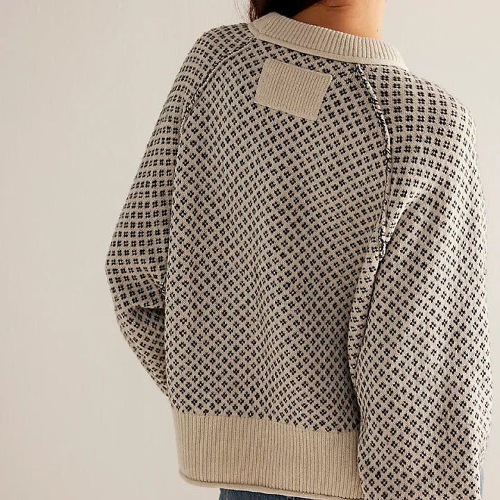 Pull à col rond manches longues pour femme