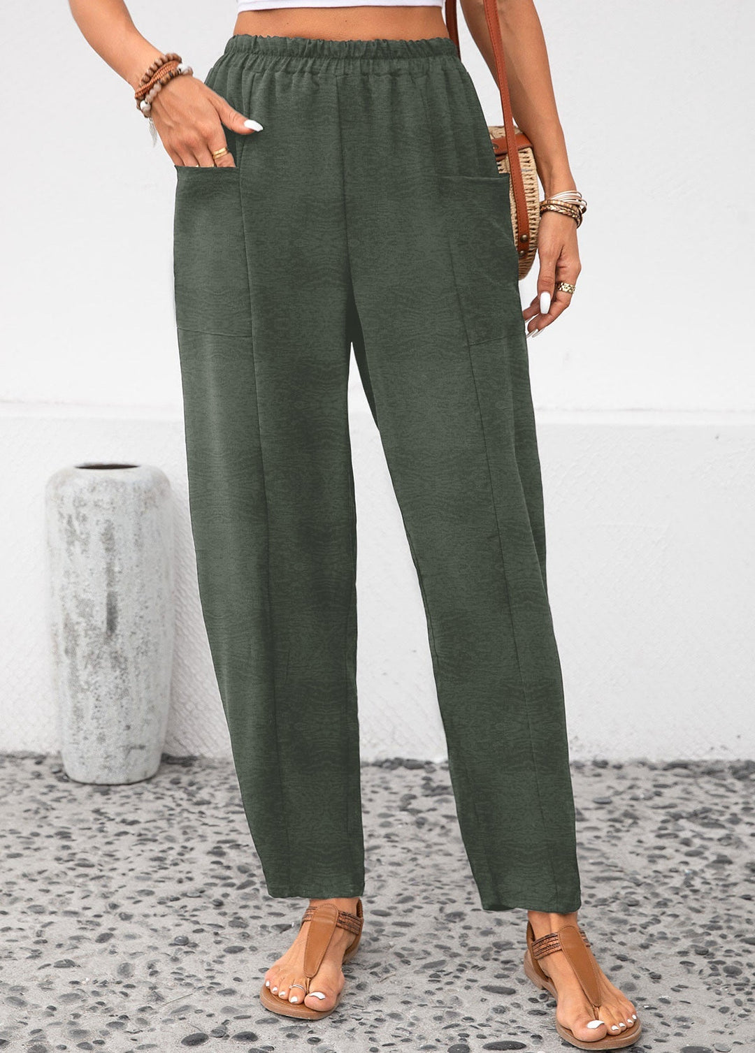 Pantalons Ice Silk Grande Taille
