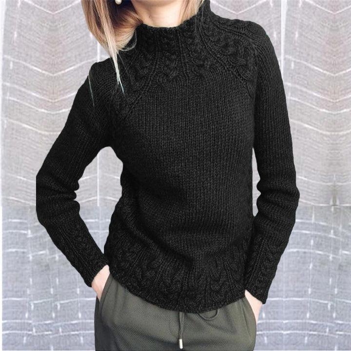 Pull en maille torsadée pour femme