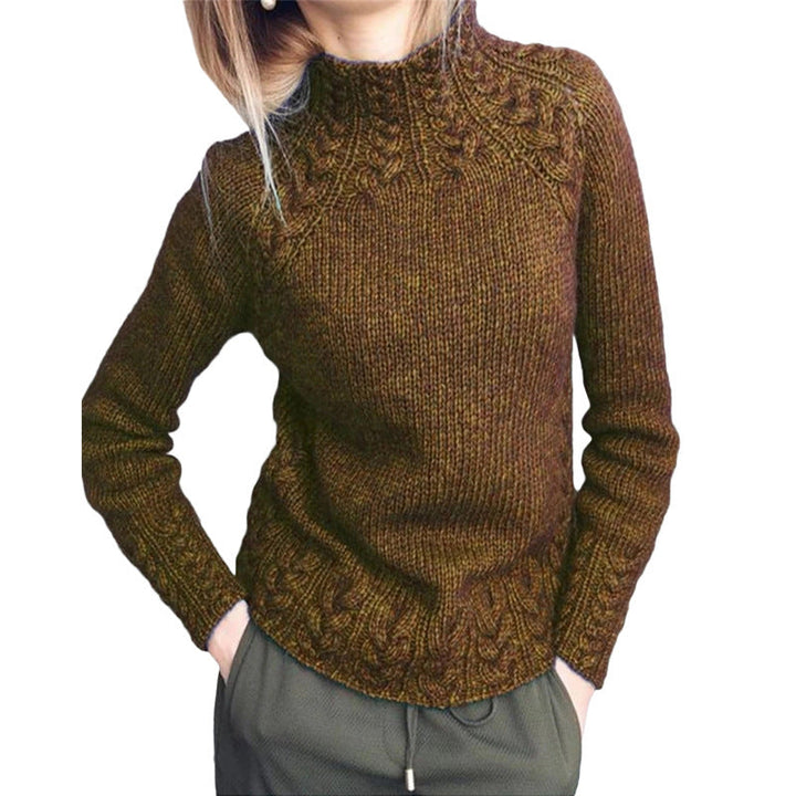 Pull en maille torsadée pour femme