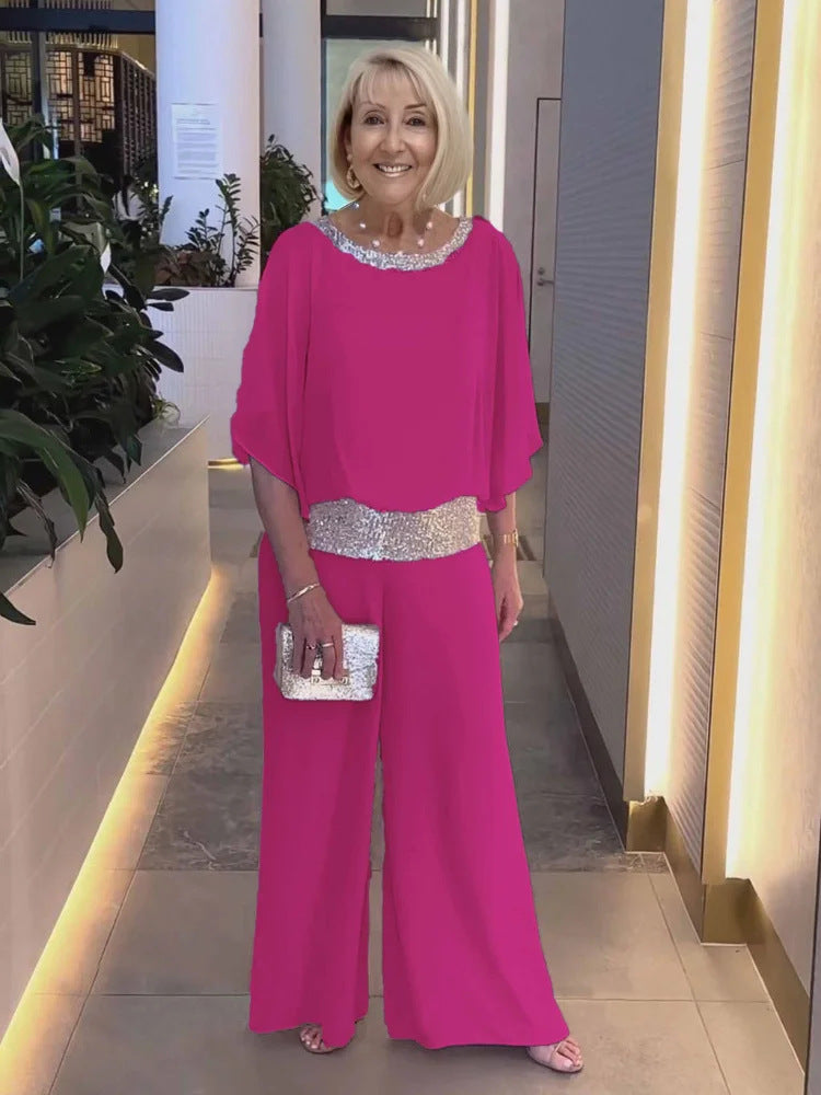 Costume à sequins chic avec un éclat raffiné