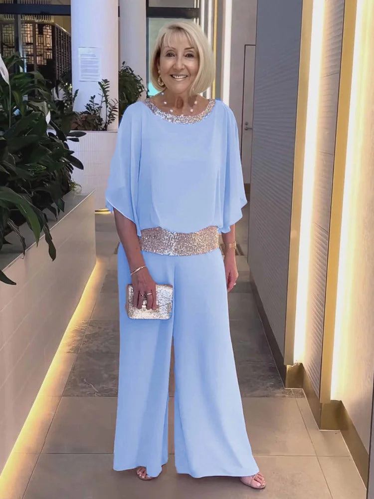 Costume à sequins chic avec un éclat raffiné