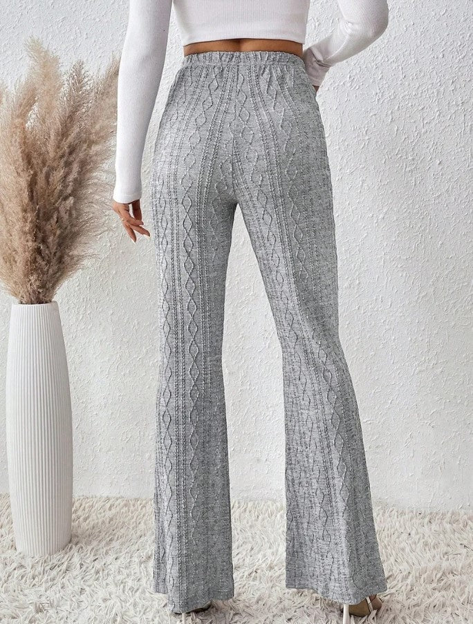 Pantalon flare en tricot stretch
