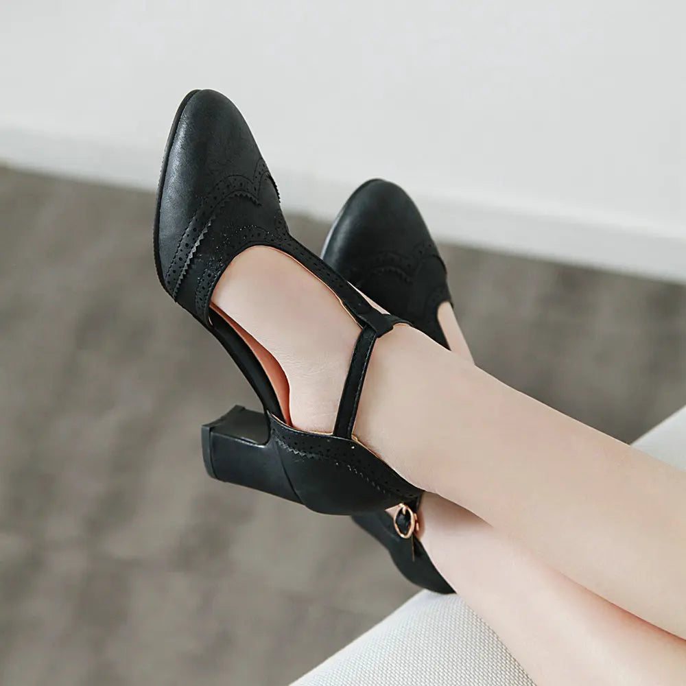 Talons épais Medium Low confortables