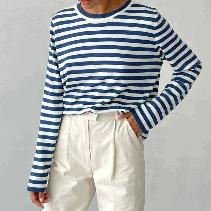 Sweatshirt à rayures pour femmes