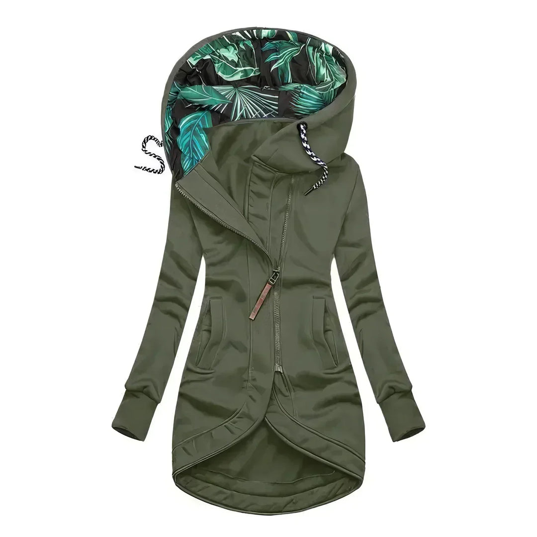 Casual rain jacket with Palm Print