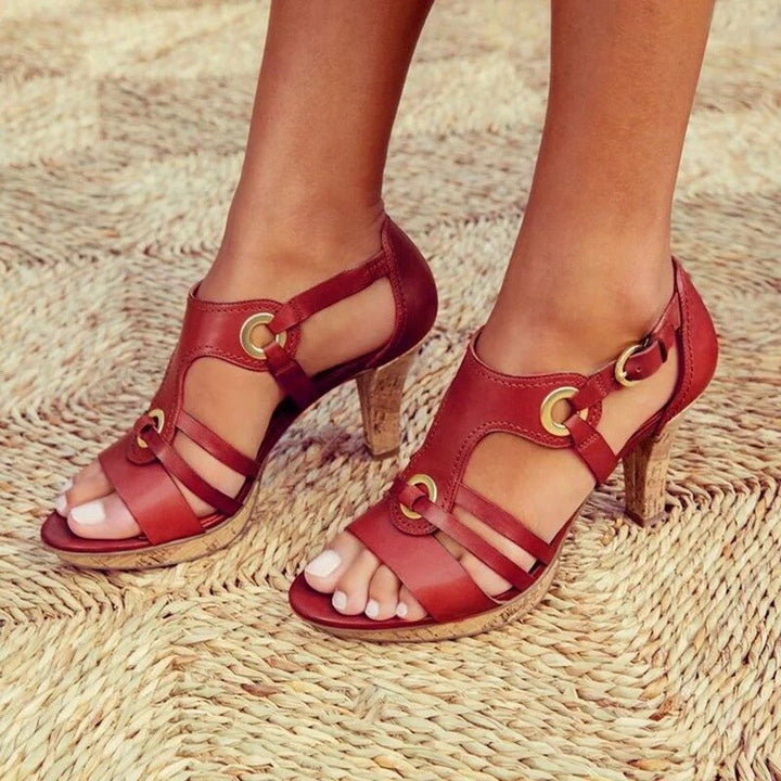 Sandales à talon élégantes avec une coupe douce et confortable