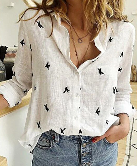 Blouse oversize avec fermeture à boutons