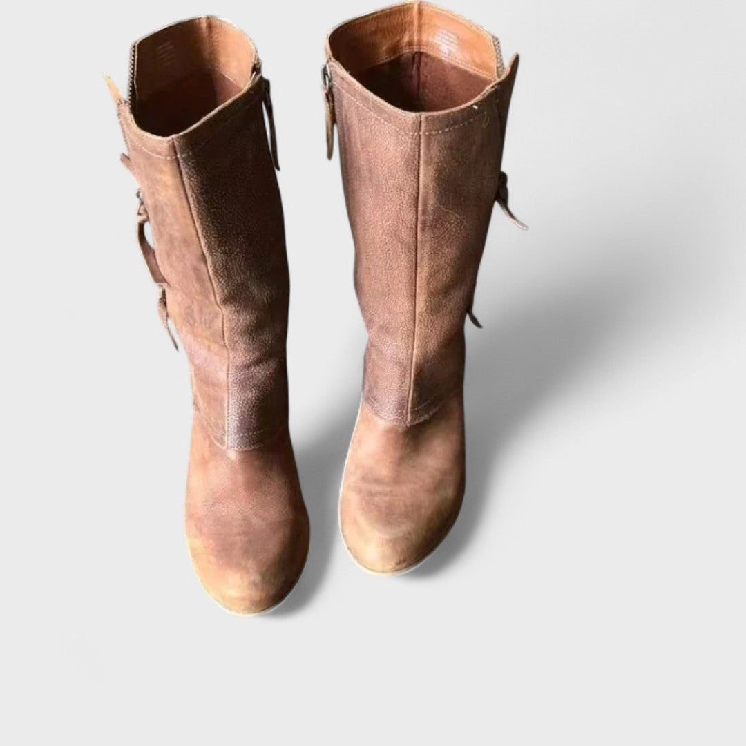 Bottes mi-mollet élégantes de style vintage