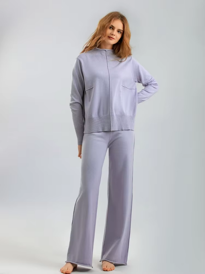 Roma™ - Ensemble pantalon et pull oversize épais et chaud en maille