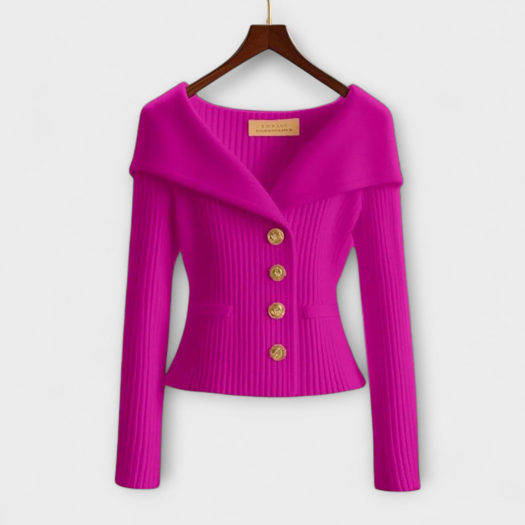 Veste en tricot texturée et chaude pour femmes