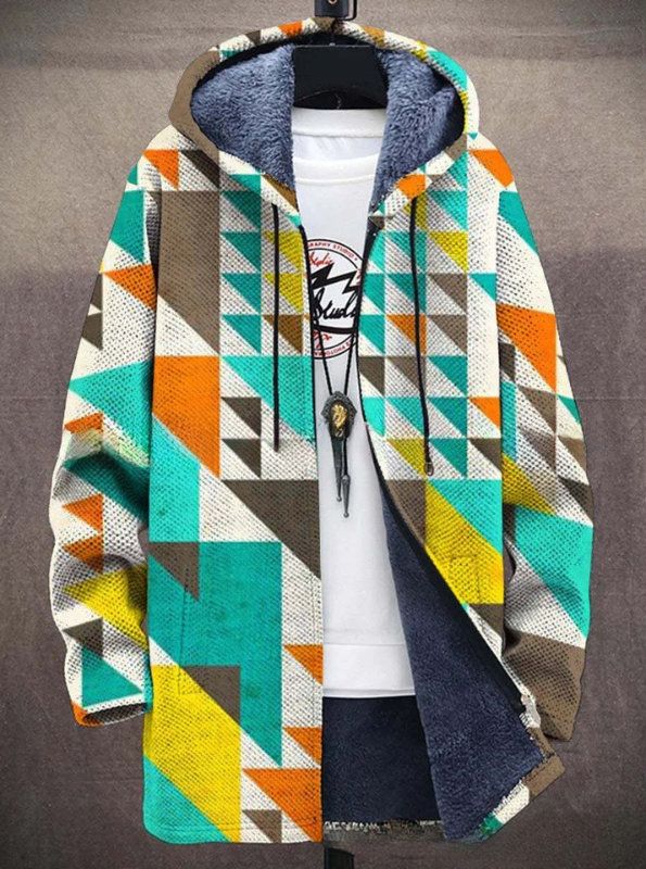 Veste à col montant Trend Print pour hommes