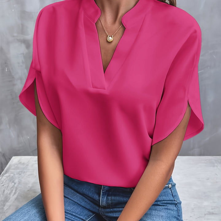 Blouse soyeuse, luxueuse et élégante