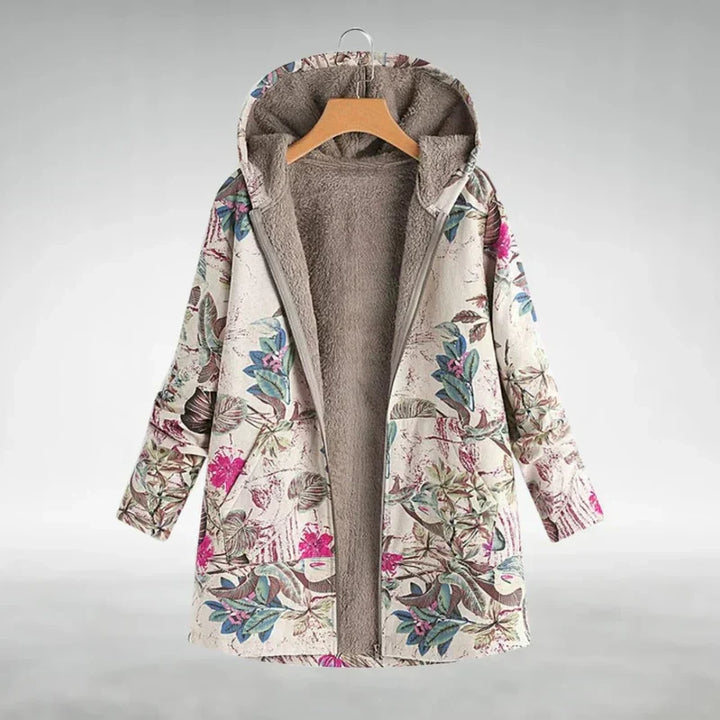 Veste en polaire élégante avec motif floral