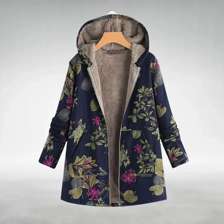 Veste en polaire élégante avec motif floral