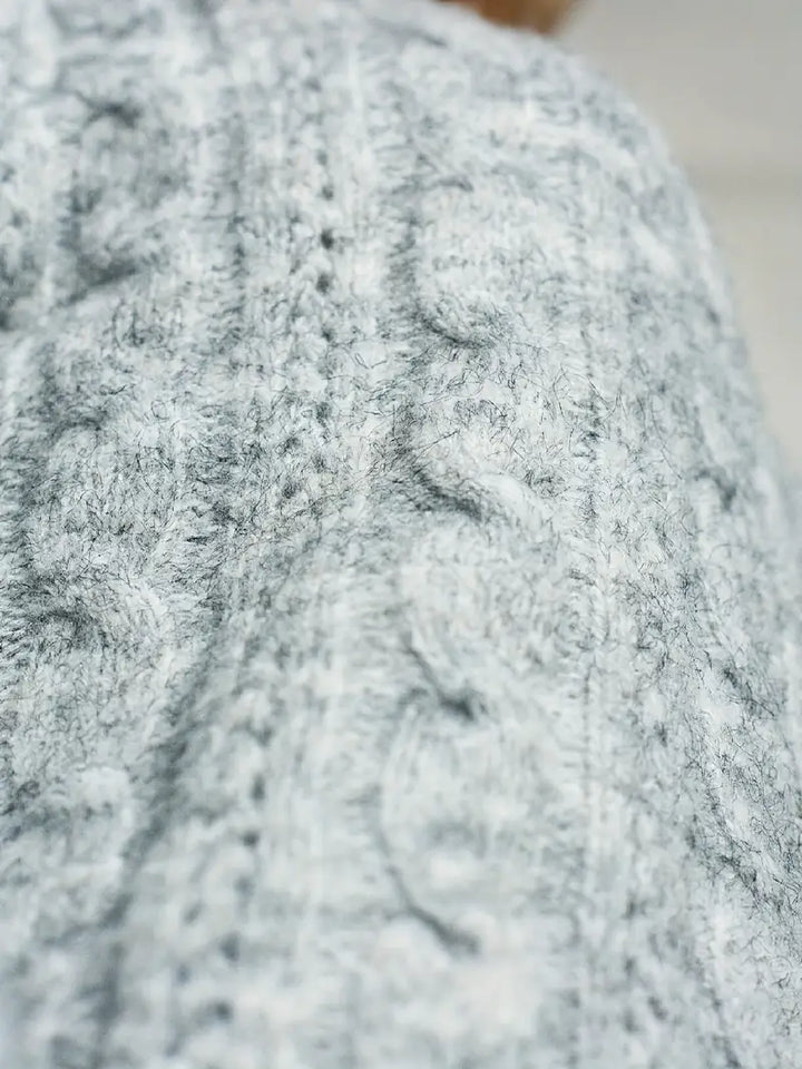 Cardigan en maille torsadée pour femme