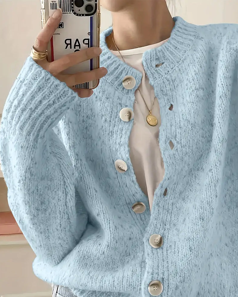 Cardigan uni confortable