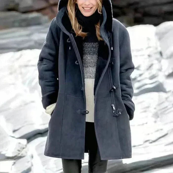 Manteau chaud à capuche et doublure polaire