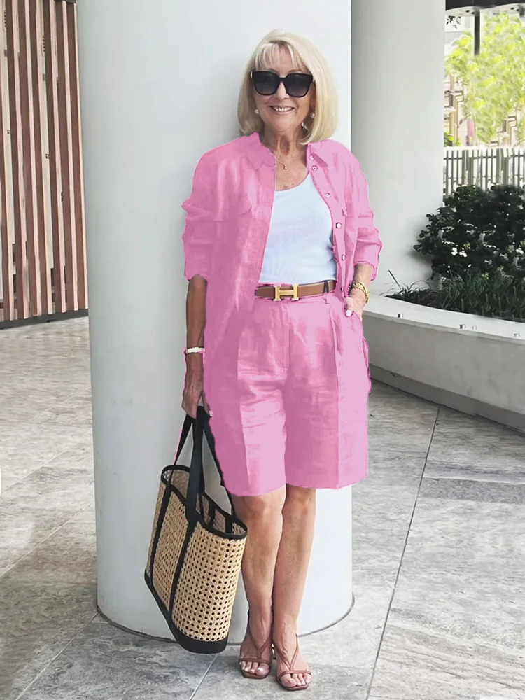 Ensemble deux pièces avec cardigan pour femme