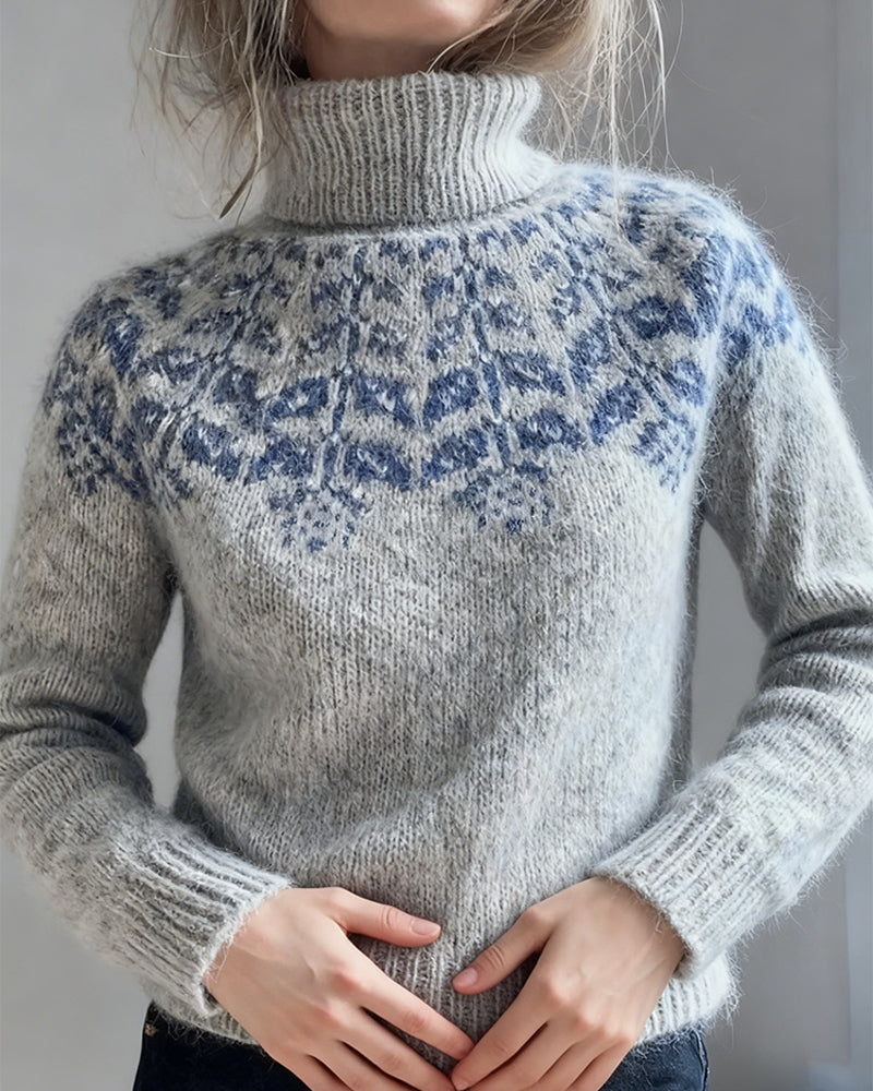 Pull à col roulé décontracté et tendance