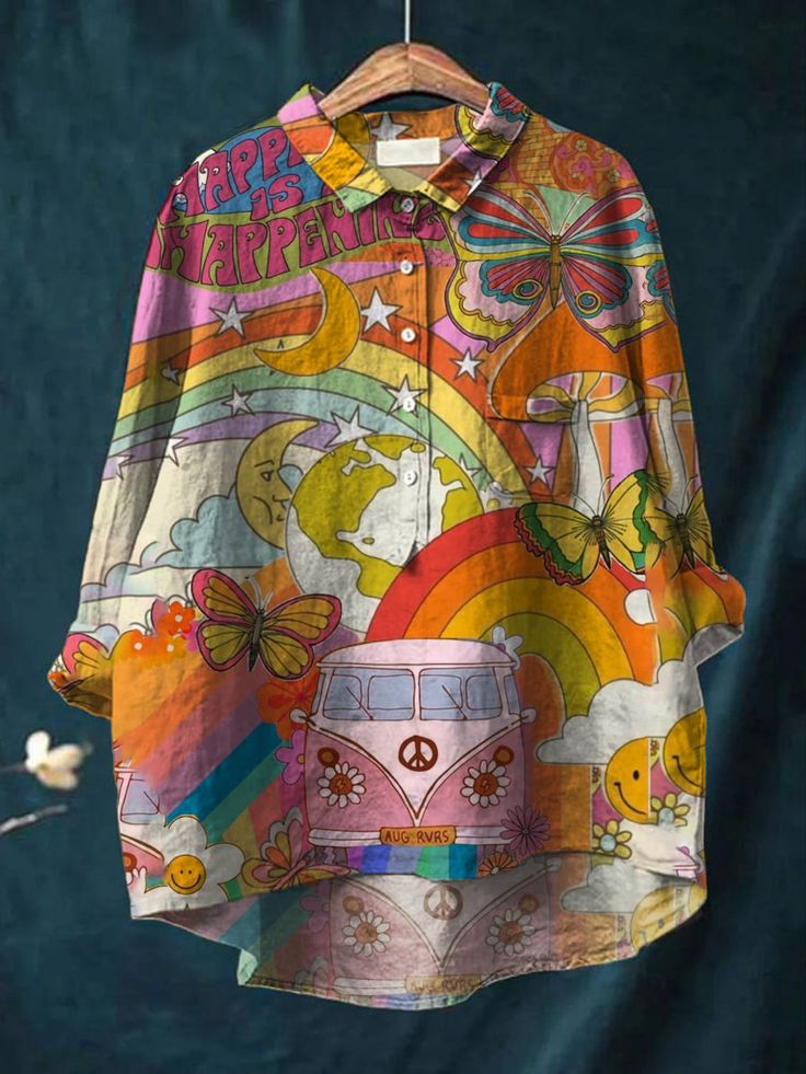 T-shirt Peace Art avec une ambiance hippie