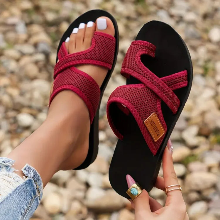 Sandales légères en maille pour un look chic