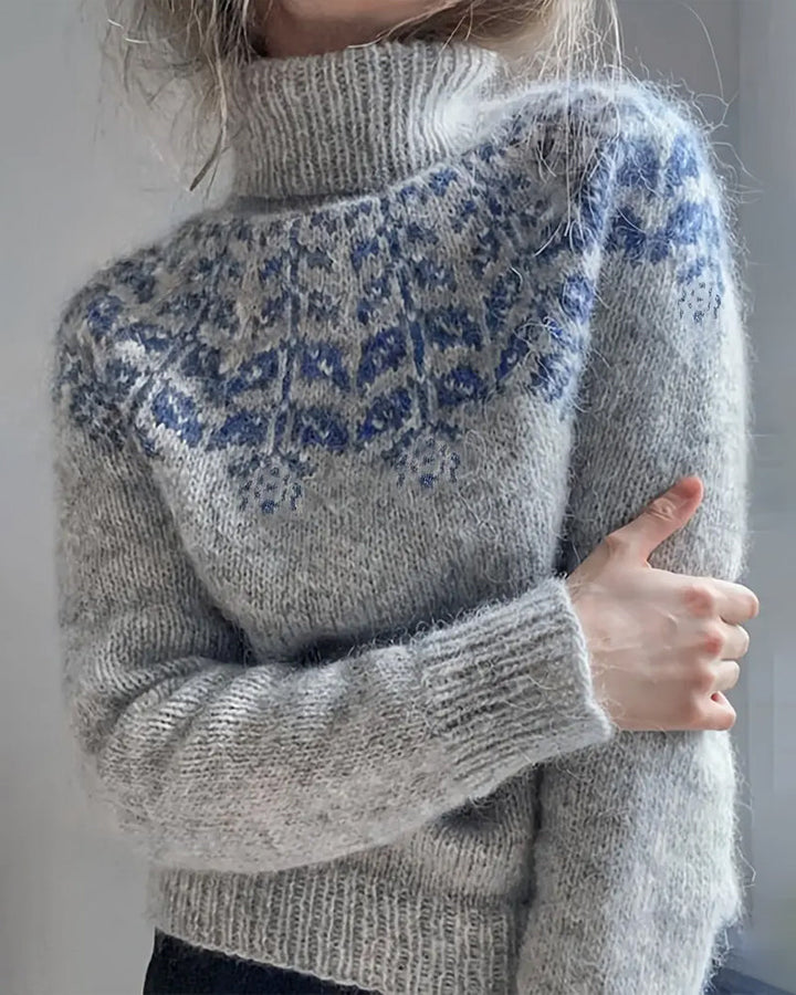 Pull à col roulé décontracté et tendance