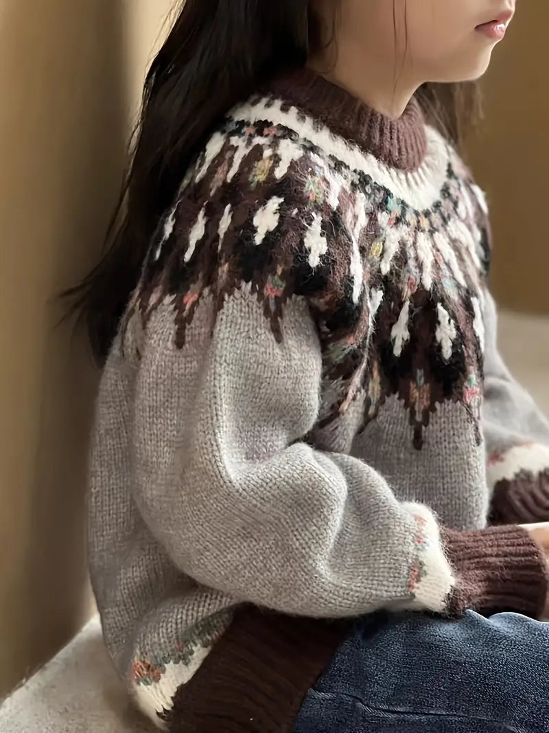 Pull doublé polaire pour enfant, tout en douceur