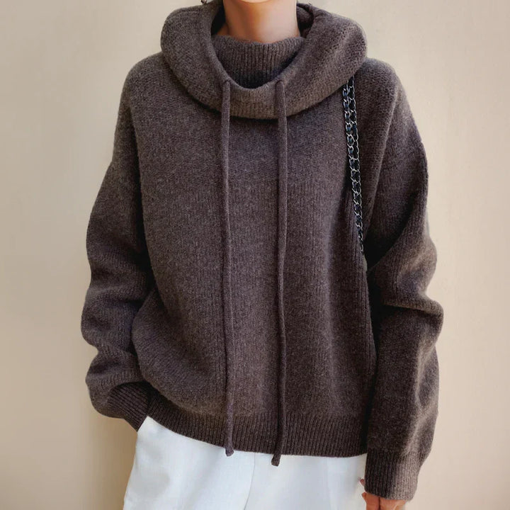 Meriam Sweat à capuche en tricot doux avec confort hivernal