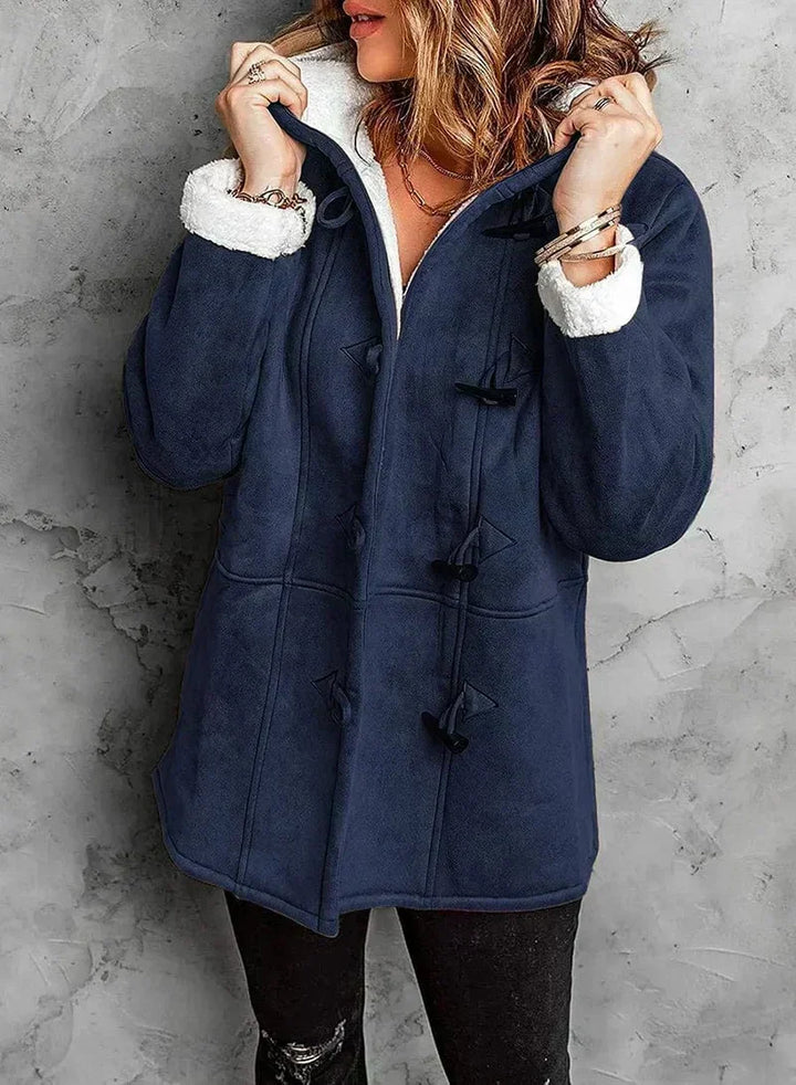 Manteau chaud à capuche et doublure polaire